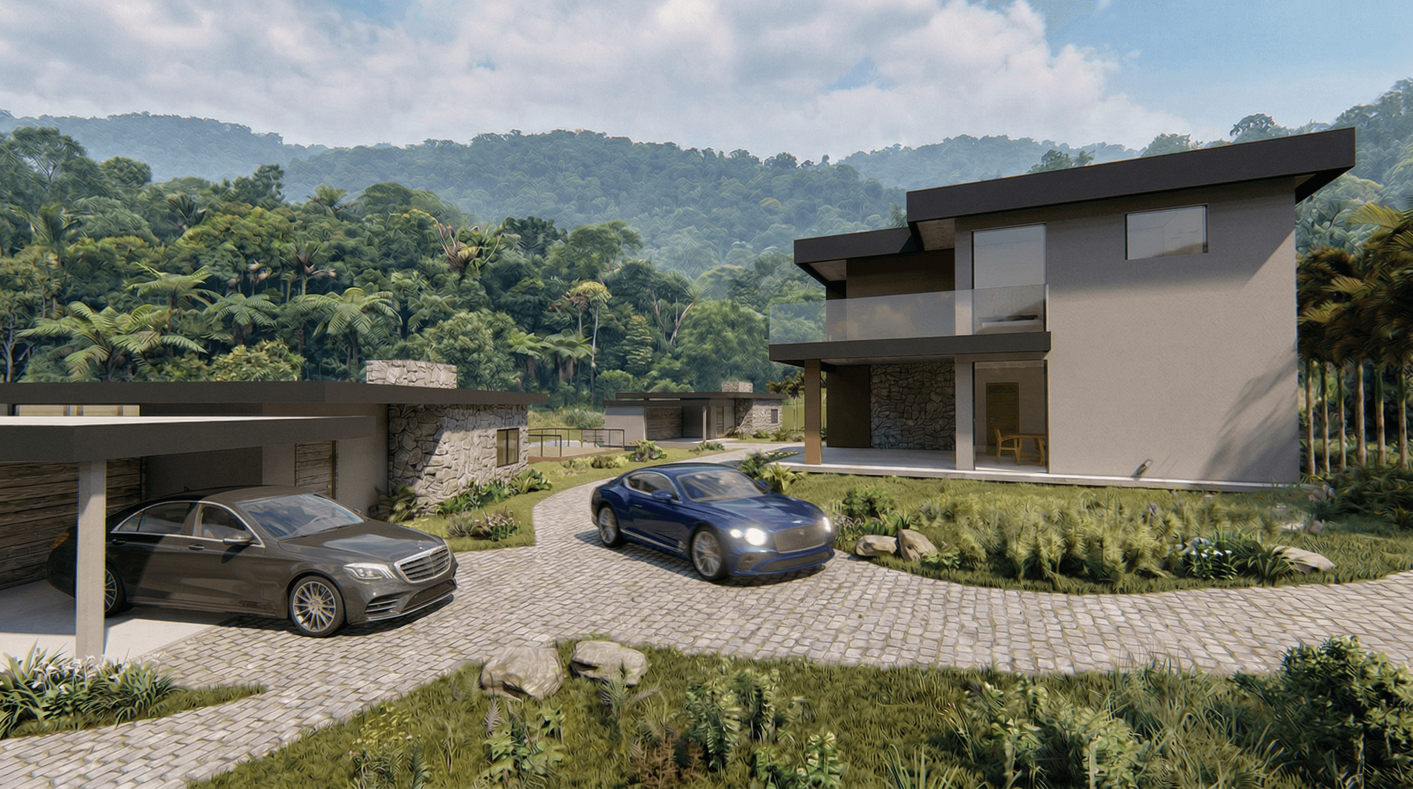 Vista externa — Refúgio Terra Nostra